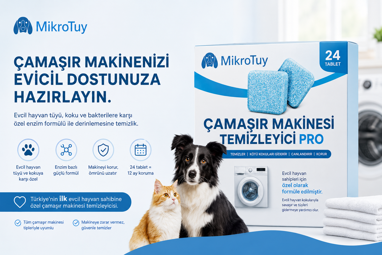MikroTuy Tüy Koku Giderici Tablet